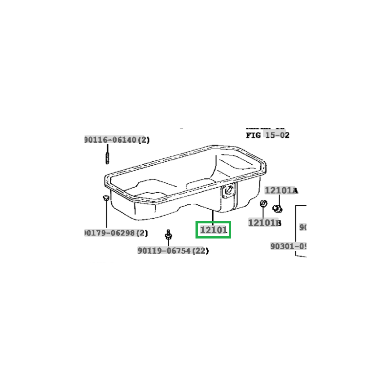 Bunnpanne Toyota Hiace 2WD, D4D - 12101-67092 - xParts AS
