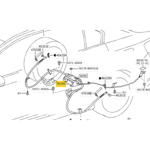 Parkbrems Toyota Avensis T27 4630005010, 46300-05010
